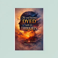 The soul becomes dyed with its thoughts Marcus Aurelius poster 8