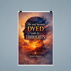 The soul becomes dyed with its thoughts Marcus Aurelius poster 9
