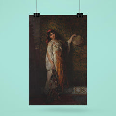 The Tambourine Player by Édouard Frédéric Wilhelm Richter, 1873 poster 6