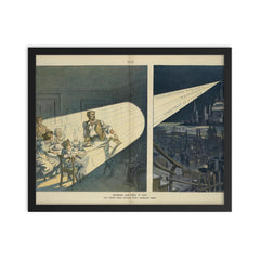 The Tariff Issue Enters Every American Home, May 22, 1912 framed print on a plain backdrop in size 16"x20".