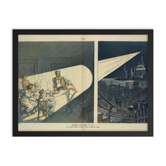 The Tariff Issue Enters Every American Home, May 22, 1912 framed print on a plain backdrop in size 18"x24".