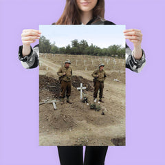 The Temporary Grave of Theodore Roosevelt in Normandy, July 1944 poster 3