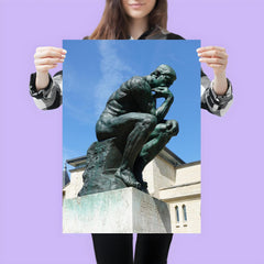 The Thinker  Rodin 1904 bronze poster 3