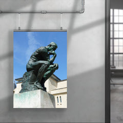 The Thinker  Rodin 1904 bronze poster 4