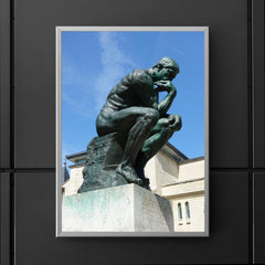 The Thinker  Rodin 1904 bronze poster 5