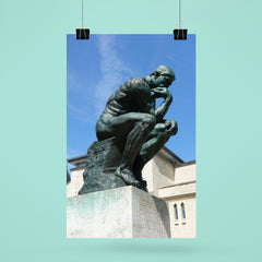The Thinker  Rodin 1904 bronze poster 6