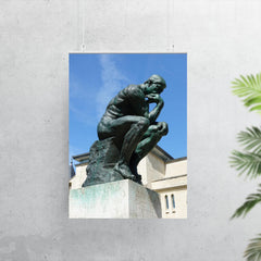 The Thinker  Rodin 1904 bronze poster 7