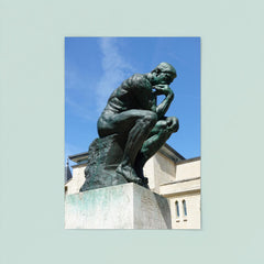 The Thinker  Rodin 1904 bronze poster 8