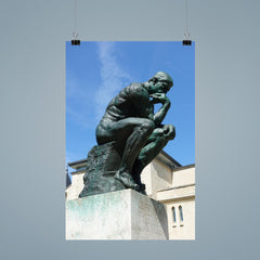 The Thinker  Rodin 1904 bronze poster 9