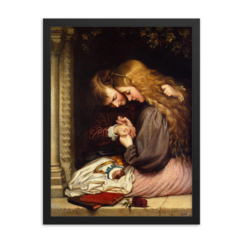The Thorn by Charles West Cope, 1866 framed print on a plain backdrop in size 18