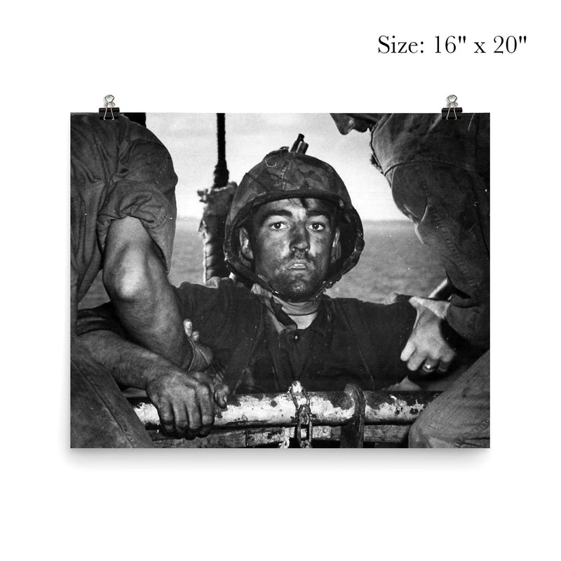 The Thousand Yard Stare - US Marine Theodore J  Miller, 1944 poster 2