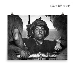 The Thousand Yard Stare - US Marine Theodore J  Miller, 1944 poster 5