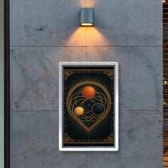 The Three Body Problem as sacred orbital icon poster 2