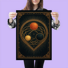 The Three Body Problem as sacred orbital icon poster 3