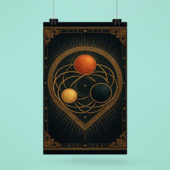 The Three Body Problem as sacred orbital icon poster 6