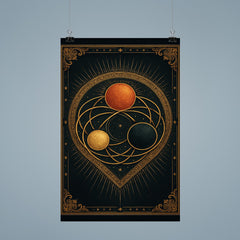 The Three Body Problem as sacred orbital icon poster 9