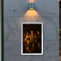 The Tolpuddle Martyrs oath in candlelit barn poster 2