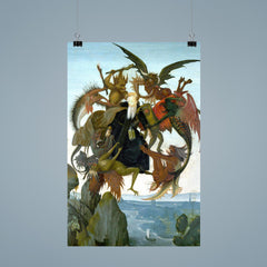 The Torment of Saint Anthony by Michelangelo poster 9