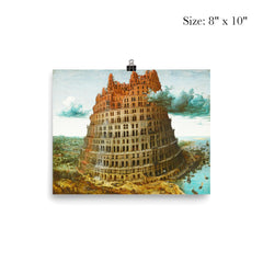 The Tower of Babel by Pieter Bruegel the Elder, 1563 poster 4