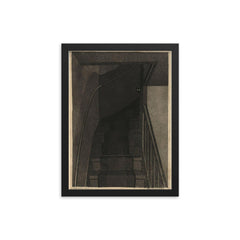 The Trap by Arend Hendriks, 1930s framed print on a plain backdrop in size 12"x16".