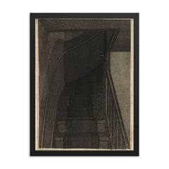 The Trap by Arend Hendriks, 1930s framed print on a plain backdrop in size 18"x24".