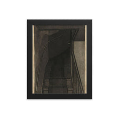 The Trap by Arend Hendriks, 1930s framed print on a plain backdrop in size 8"x10".