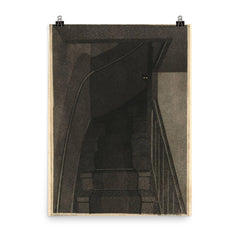 The Trap by Arend Hendriks, 1930s poster on a plain backdrop in size 8"x10".