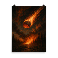 The Tunguska event poster on a plain backdrop in size 8"x10".