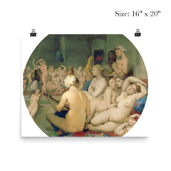 The Turkish Bath by Jean-Auguste-Dominique Ingres, 1859 poster 2
