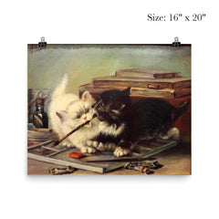 The Two Kittens by Marie Eléonore Françoise Laugée, 1851-1937 poster 2