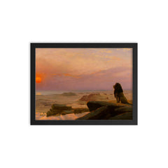 The Two Majesties by Jean-Léon Gérôme, 1883 framed print on a plain backdrop in size 12"x16".