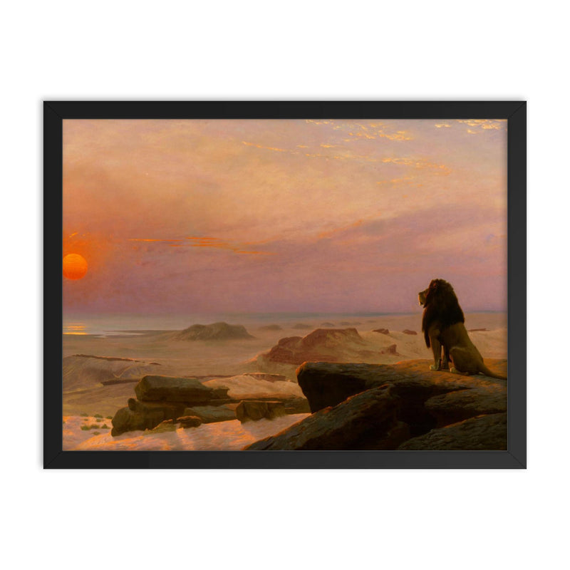 The Two Majesties by Jean-Léon Gérôme, 1883 framed print on a plain backdrop in size 18