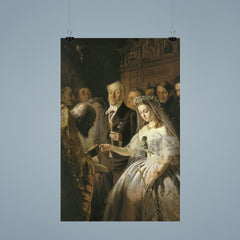 The Unequal Marriage by Vasili Pukirev, 1862 poster 9