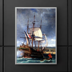 The Vétéran Fleeing into the Shallow Waters of Concarneau by Michel Bouquet, c. 1861 poster 5