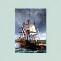 The Vétéran Fleeing into the Shallow Waters of Concarneau by Michel Bouquet, c. 1861 poster 8