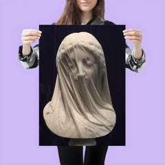 The Veiled Virgin by Giovanni Strazza, 1850 poster 3