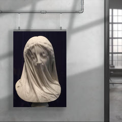 The Veiled Virgin by Giovanni Strazza, 1850 poster 4
