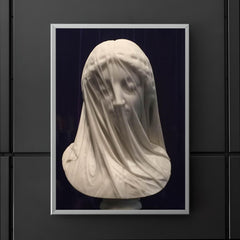 The Veiled Virgin by Giovanni Strazza, 1850 poster 5