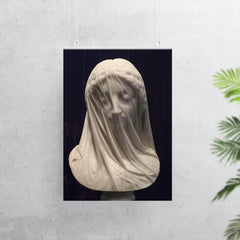 The Veiled Virgin by Giovanni Strazza, 1850 poster 7