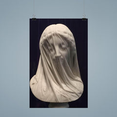 The Veiled Virgin by Giovanni Strazza, 1850 poster 9