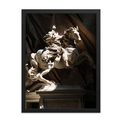 The Vision of Constantine by Gian Lorenzo Bernini framed print on a plain backdrop in size 18"x24".