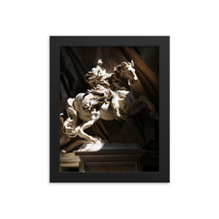 The Vision of Constantine by Gian Lorenzo Bernini framed print on a plain backdrop in size 8"x10".