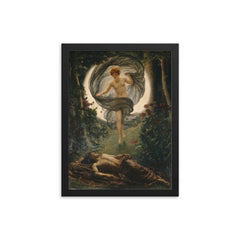 The Vision of Endymion by Edward John Poynter framed print on a plain backdrop in size 12"x16".