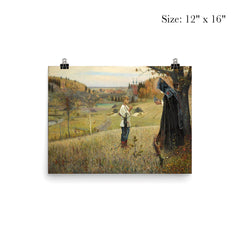 The Vision to the Youth Bartholomew by Mikhail Nesterov poster 3