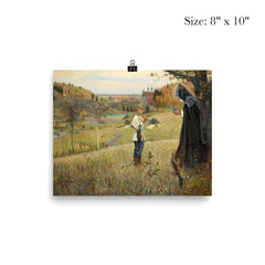 The Vision to the Youth Bartholomew by Mikhail Nesterov poster 4