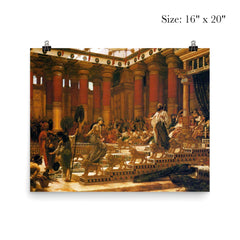 The Visit of the Queen of Sheba to King Solomon by Edward Poynter, 1890 poster 2