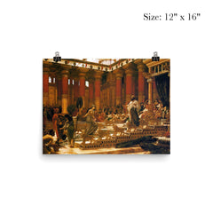 The Visit of the Queen of Sheba to King Solomon by Edward Poynter, 1890 poster 3