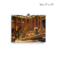 The Visit of the Queen of Sheba to King Solomon by Edward Poynter, 1890 poster 4