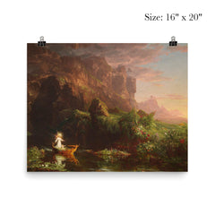 The Voyage of Life: Childhood by Thomas Cole, 1842 poster 2