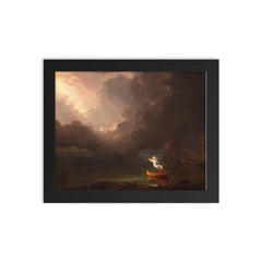 The Voyage of Life: Old Age by Thomas Cole, 1842 framed print on a plain backdrop in size 8"x10".